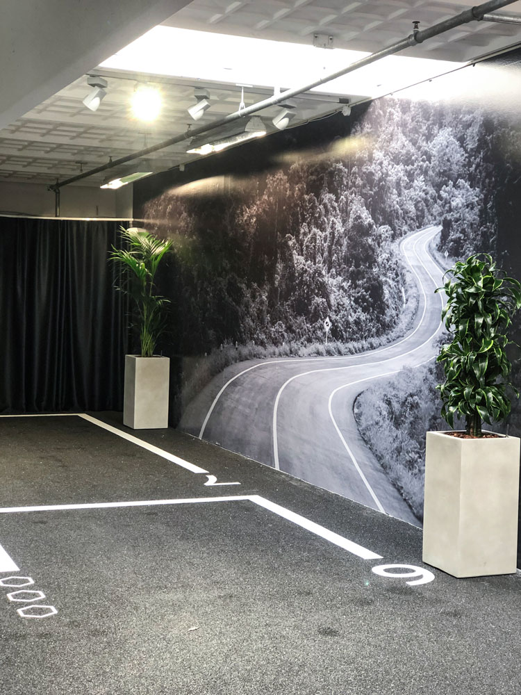 Porsche Center Danmark vægprint