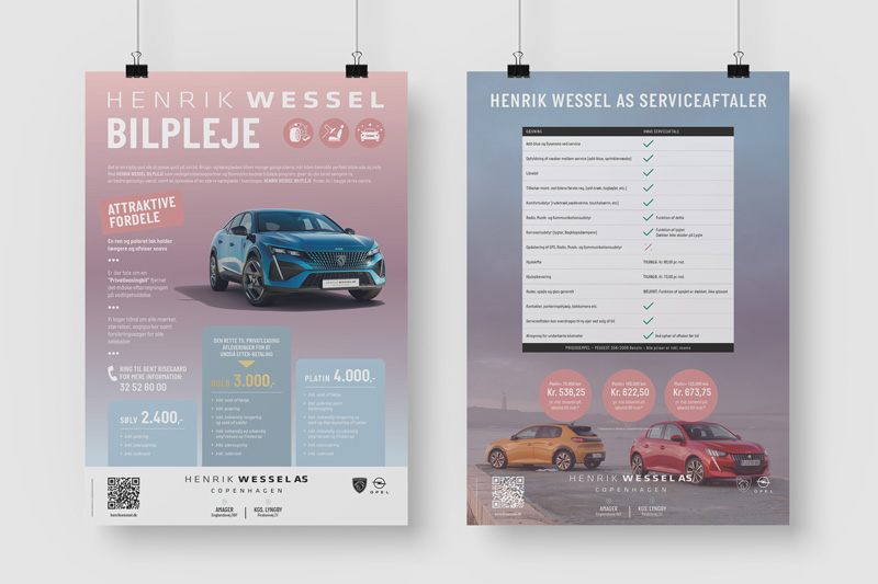 Henrik Wessel plakater grafisk design og layout