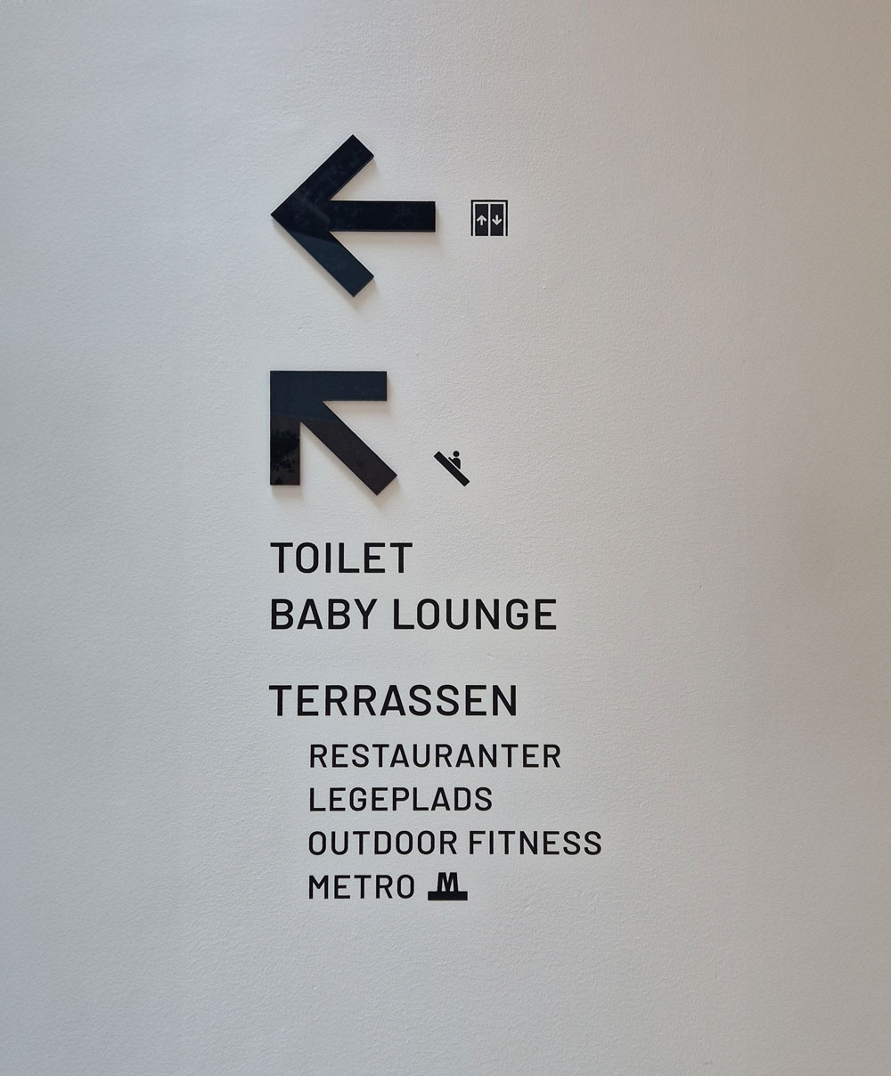 NREP Kronen shoppingcenter Wayfinding oversigt