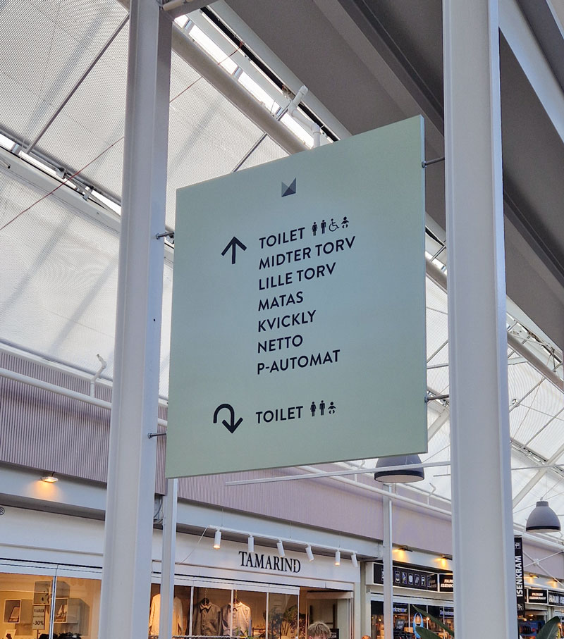 NREP Farum bytorv wayfinding skilt